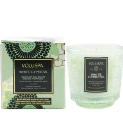 Petite Pedestal Candle - White Cypress