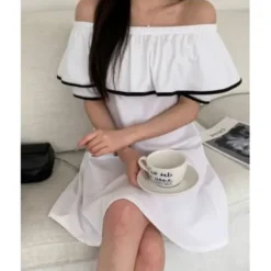 Ruffle Off-Shoulder Dress