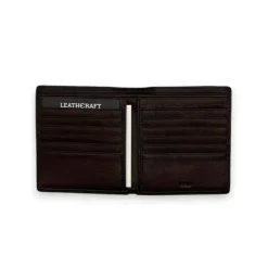 RYDER RFID Blocking 12 Pockets Genuine Full Grain Leather Wallet(brown)