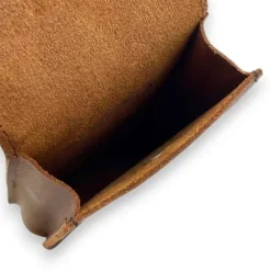 SETH Distressed Leather Business & Travel Pouch(Coffee)