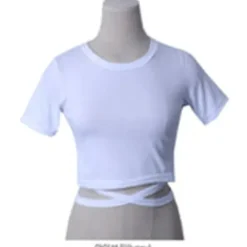 Slim Fit Cross Strap Crop Top