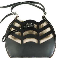 Small kayan round bucket bag