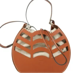 Small kayan round bucket bag