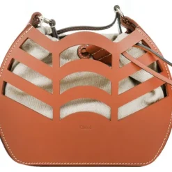 Small kayan round bucket bag