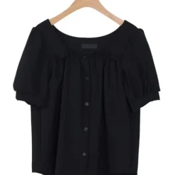 Square Neck Puff Sleeve Blouse
