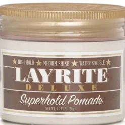 Superhold Pomade (High Hold, Medium Shine, Water Soluble)