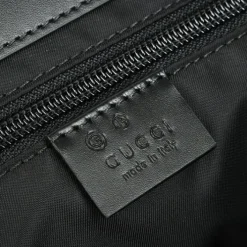 Techno Canvas Web Stripe Black Messenger Bag 630921