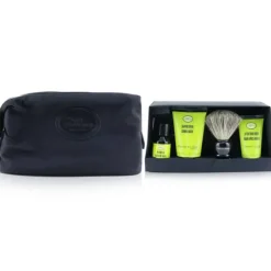 The Four Elements of The Perfect Shave Set with Bag - Bergamot & Neroli : Pre Shave Oil + Shave Crm + A/S Balm + Brush + Razor