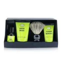 The Four Elements of The Perfect Shave Set with Bag - Bergamot & Neroli : Pre Shave Oil + Shave Crm + A/S Balm + Brush + Razor
