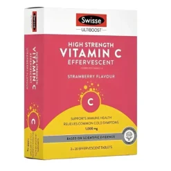 Vitamin C Effervescent Strawberry Flavor - 60 Tablets