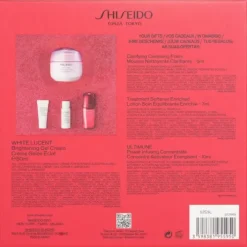 White Lucent Holiday Set: Gel Cream 50ml + Cleansing Foam 5ml + Softener Enriched 7ml + Ultimune Concentrate 10ml